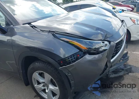 2022 Toyota Highlander Le z USA, uszkodzony, nr VIN 5TDBZRBH4NS195949